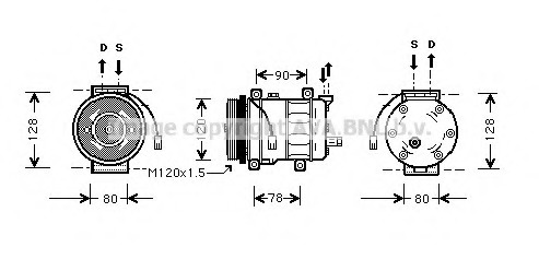 Compresor, climatizare ALK010 PRASCO - Compresor/piese Compresor, climatizare ALK010 PRASCO - Compresor/piese