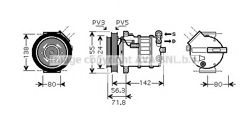Compresor, climatizare ALK107 PRASCO - Compresor/piese