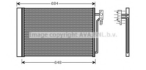 Condensator, climatizare AUA5182 PRASCO - Radiator clima Condensator, climatizare AUA5182 PRASCO - Radiator clima