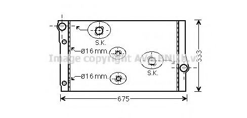 Radiator, racire motor BW2410 PRASCO - Radiator apa/piese Radiator, racire motor BW2410 PRASCO - Radiator apa/piese