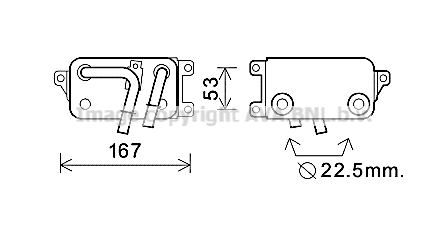 Radiator racire ulei, cutie de viteze automata BW3396 PRASCO - Comanda cutie de viteze/ hidraulica