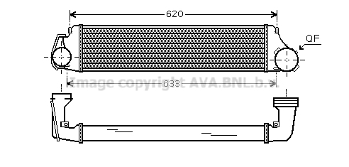 Intercooler, compresor BW4282 PRASCO - Turbocompressor Intercooler, compresor BW4282 PRASCO - Turbocompressor