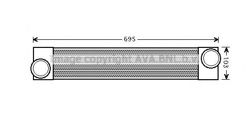 Intercooler, compresor BW4346 PRASCO - Turbocompressor Intercooler, compresor BW4346 PRASCO - Turbocompressor