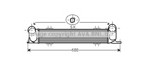 Intercooler, compresor BW4378 PRASCO - Turbocompressor Intercooler, compresor BW4378 PRASCO - Turbocompressor