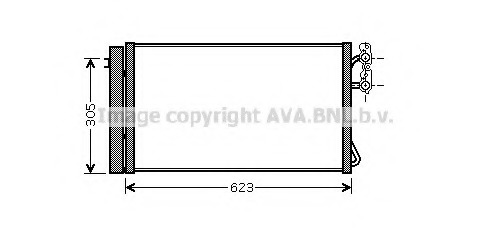 Condensator, climatizare BW5296 PRASCO - Radiator clima Condensator, climatizare BW5296 PRASCO - Radiator clima