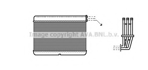 Schimbator caldura, incalzire habitaclu BW6188 PRASCO - Radiator incalzire interior Schimbator caldura, incalzire habitaclu BW6188 PRASCO - Radiator incalzire interior