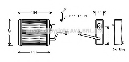 Schimbator caldura, incalzire habitaclu BW6258 PRASCO - Radiator incalzire interior Schimbator caldura, incalzire habitaclu BW6258 PRASCO - Radiator incalzire interior