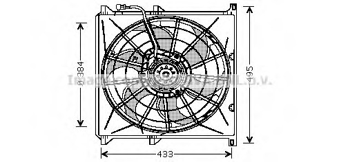 Ventilator, radiator BW7503 PRASCO - Gmv (electroventilator ) Ventilator, radiator BW7503 PRASCO - Gmv (electroventilator )