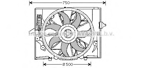 Ventilator, radiator BW7504 PRASCO - Ventilator radiator Ventilator, radiator BW7504 PRASCO - Ventilator radiator