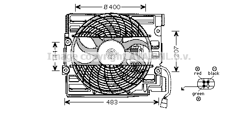 Ventilator, radiator BW7510 PRASCO - Ventilator radiator Ventilator, radiator BW7510 PRASCO - Ventilator radiator