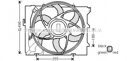Ventilator, radiator BW7523 PRASCO - Ventilator radiator Ventilator, radiator BW7523 PRASCO - Ventilator radiator