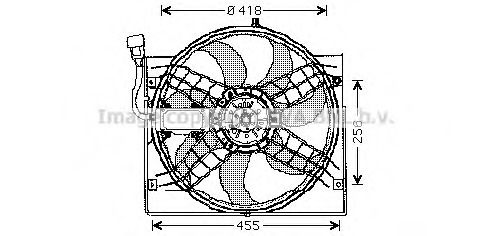 Ventilator, radiator BW7525 PRASCO - Gmv (electroventilator )