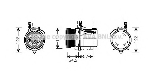 Compresor, climatizare BWAK059 PRASCO - Compresor/piese Compresor, climatizare BWAK059 PRASCO - Compresor/piese
