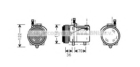 Compresor, climatizare BWAK060 PRASCO - Compresor/piese Compresor, climatizare BWAK060 PRASCO - Compresor/piese