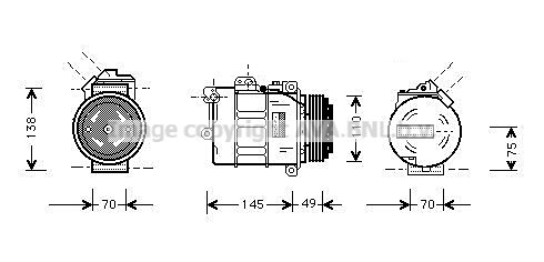 Compresor, climatizare BWAK237 PRASCO - Compresor/piese Compresor, climatizare BWAK237 PRASCO - Compresor/piese