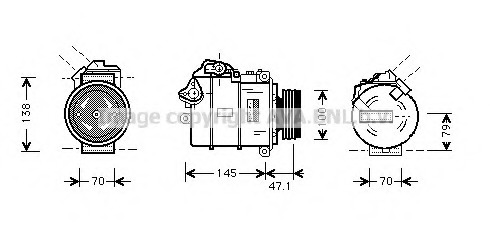 Compresor, climatizare BWAK306 PRASCO - Compresor/piese Compresor, climatizare BWAK306 PRASCO - Compresor/piese