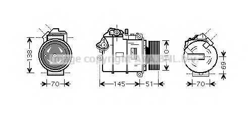 Compresor, climatizare BWK320 PRASCO - Compresor/piese Compresor, climatizare BWK320 PRASCO - Compresor/piese
