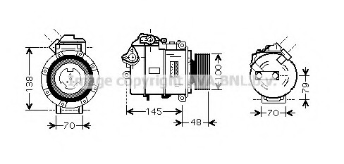 Compresor, climatizare BWK328 PRASCO - Compresor/piese Compresor, climatizare BWK328 PRASCO - Compresor/piese