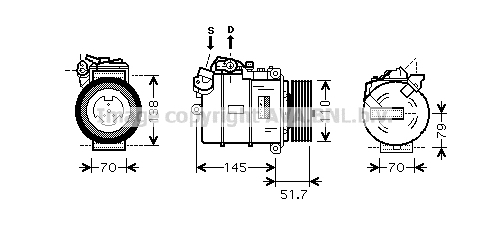 Compresor, climatizare BWK329 PRASCO - Compresor/piese Compresor, climatizare BWK329 PRASCO - Compresor/piese