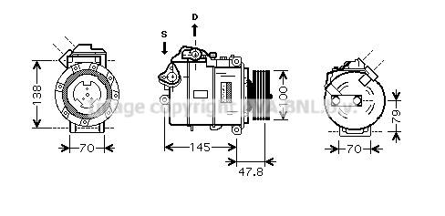 Compresor, climatizare BWK331 PRASCO - Compresor/piese Compresor, climatizare BWK331 PRASCO - Compresor/piese
