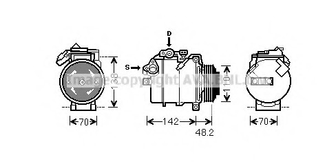 Compresor, climatizare BWK385 PRASCO - Compresor/piese Compresor, climatizare BWK385 PRASCO - Compresor/piese