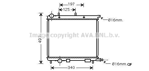 Radiator, racire motor CN2227 PRASCO - Radiator apa/piese Radiator, racire motor CN2227 PRASCO - Radiator apa/piese