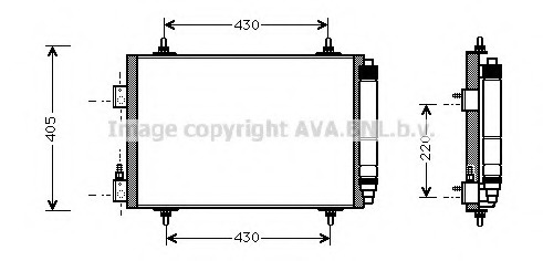 Condensator, climatizare CN5192 PRASCO - Radiator clima Condensator, climatizare CN5192 PRASCO - Radiator clima
