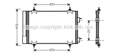 Condensator, climatizare CN5230 PRASCO - Radiator clima Condensator, climatizare CN5230 PRASCO - Radiator clima