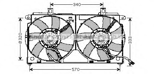 Ventilator, radiator CN7523 PRASCO - Ventilator radiator Ventilator, radiator CN7523 PRASCO - Ventilator radiator