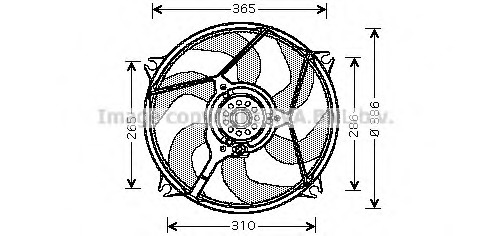 Ventilator, radiator CN7531 PRASCO - Gmv (electroventilator ) Ventilator, radiator CN7531 PRASCO - Gmv (electroventilator )