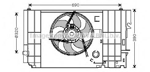 Ventilator, radiator CN7546 PRASCO - Ventilator radiator Ventilator, radiator CN7546 PRASCO - Ventilator radiator