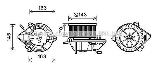 Electromotor, ventilatie interioara CN8506 PRASCO - Motor ventilator/piese Electromotor, ventilatie interioara CN8506 PRASCO - Motor ventilator/piese