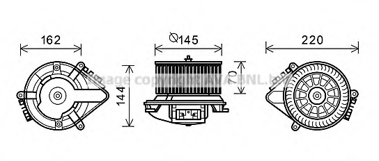 Electromotor, ventilatie interioara CN8507 PRASCO - Motor ventilator/piese Electromotor, ventilatie interioara CN8507 PRASCO - Motor ventilator/piese
