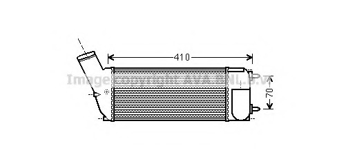 Intercooler, compresor CNA4268 PRASCO - Turbocompressor Intercooler, compresor CNA4268 PRASCO - Turbocompressor
