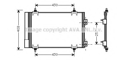 Condensator, climatizare CNA5231 PRASCO - Radiator clima Condensator, climatizare CNA5231 PRASCO - Radiator clima
