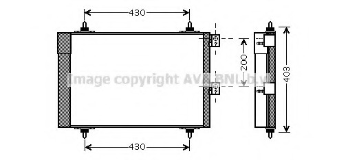 Condensator, climatizare CNA5241 PRASCO - Radiator clima Condensator, climatizare CNA5241 PRASCO - Radiator clima