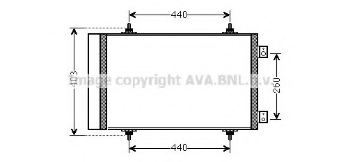 Condensator, climatizare CNA5263 PRASCO - Radiator clima Condensator, climatizare CNA5263 PRASCO - Radiator clima