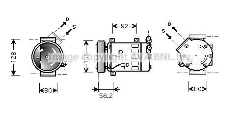 Compresor, climatizare CNAK237 PRASCO - Compresor/piese Compresor, climatizare CNAK237 PRASCO - Compresor/piese