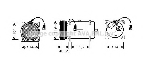 Compresor, climatizare CNK161 PRASCO - Compresor/piese Compresor, climatizare CNK161 PRASCO - Compresor/piese