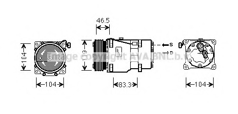 Compresor, climatizare CNK201 PRASCO - Compresor/piese Compresor, climatizare CNK201 PRASCO - Compresor/piese