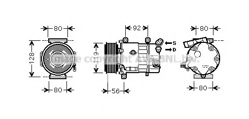 Compresor, climatizare CNK255 PRASCO - Compresor/piese Compresor, climatizare CNK255 PRASCO - Compresor/piese