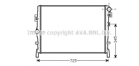 Radiator, racire motor CR2105 PRASCO - Radiator apa/piese