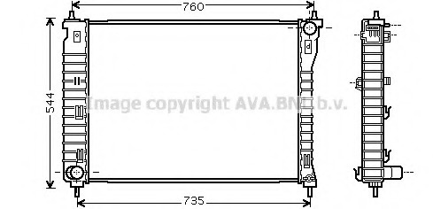 Radiator, racire motor CT2034 PRASCO - Radiator apa/piese Radiator, racire motor CT2034 PRASCO - Radiator apa/piese