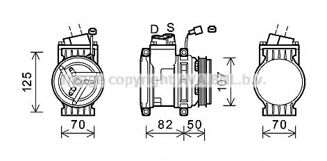 Compresor, climatizare CTK041 PRASCO - Compresor/piese Compresor, climatizare CTK041 PRASCO - Compresor/piese