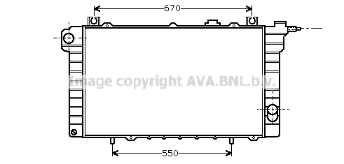 Radiator, racire motor DN2110 PRASCO - Radiator apa/piese Radiator, racire motor DN2110 PRASCO - Radiator apa/piese
