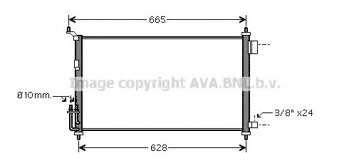 Condensator, climatizare DN5251 PRASCO - Radiator clima Condensator, climatizare DN5251 PRASCO - Radiator clima