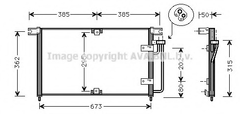 Condensator, climatizare DW5032 PRASCO - Radiator clima Condensator, climatizare DW5032 PRASCO - Radiator clima