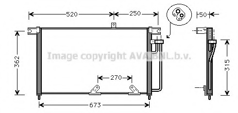 Condensator, climatizare DW5033 PRASCO - Radiator clima Condensator, climatizare DW5033 PRASCO - Radiator clima