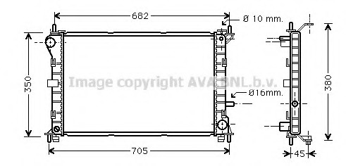 Radiator, racire motor FD2265 PRASCO - Radiator apa/piese Radiator, racire motor FD2265 PRASCO - Radiator apa/piese
