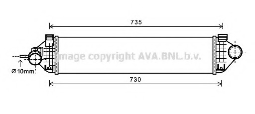 Intercooler, compresor FD4473 PRASCO - Admisie aer motor